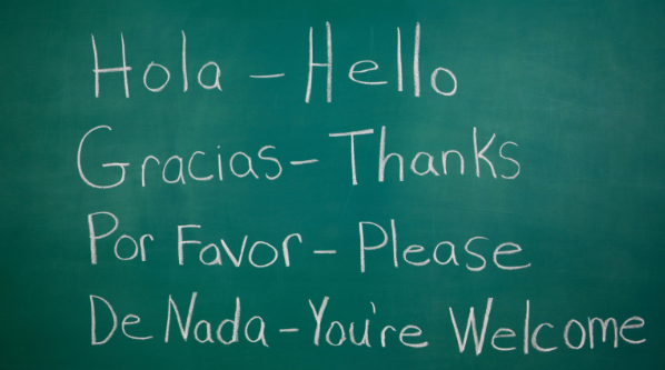 Traveler learning useful Spanish phrases for visiting Buenos Aires