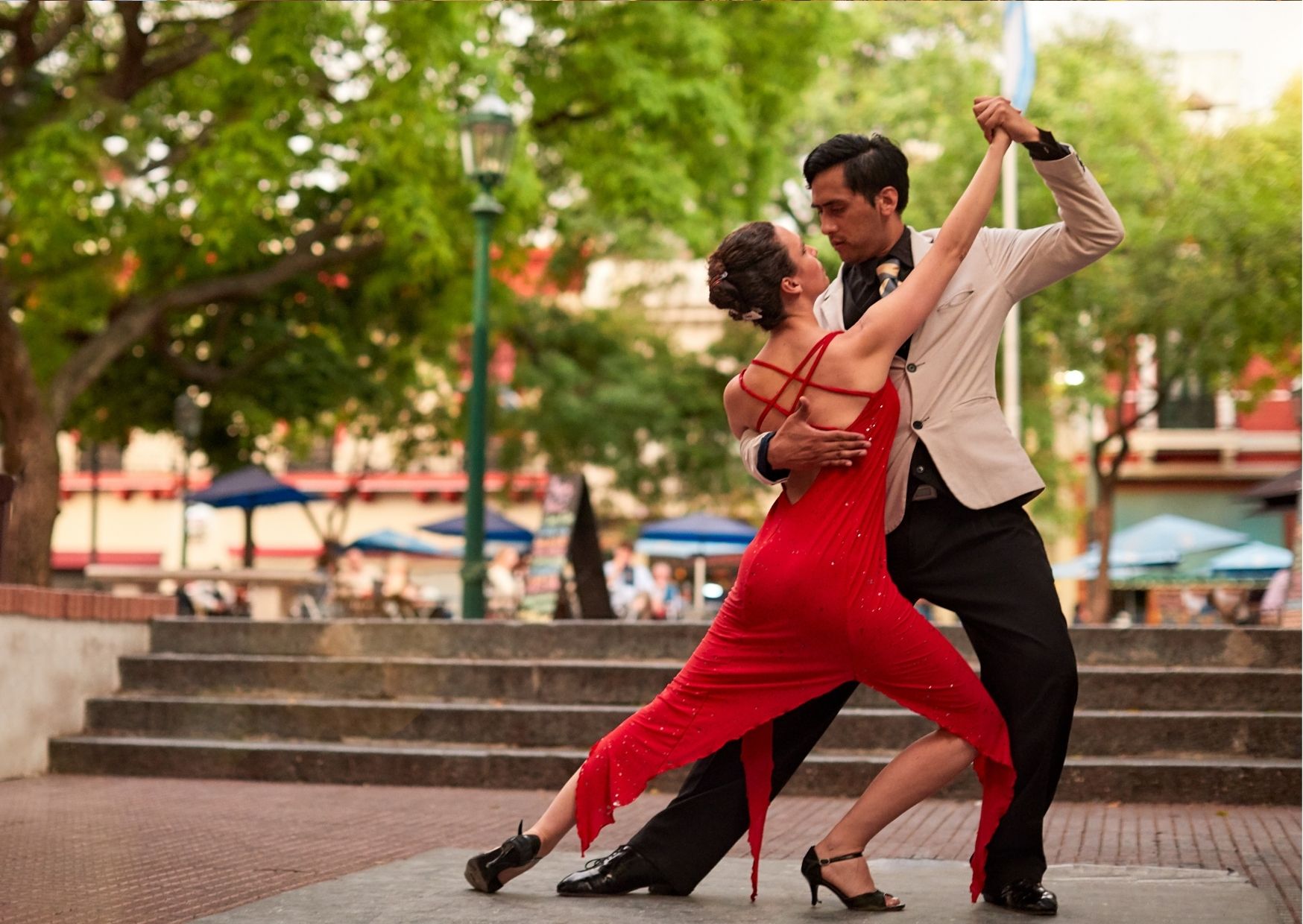 Tango dancers in San Telmo, Buenos Aires.